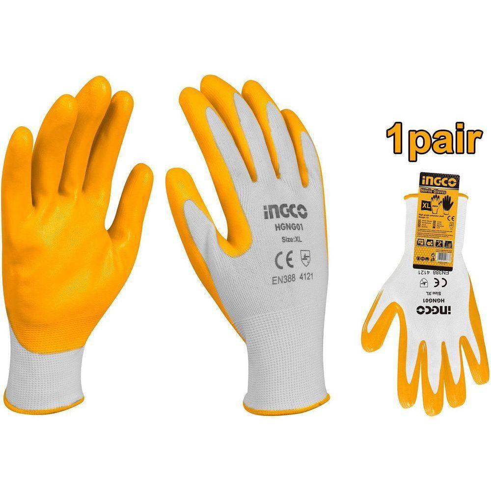 Ingco HGNG01 Nitrile Gloves - KHM Megatools Corp. Ingco HGNG01 Nitrile Gloves - KHM Megatools Corp.